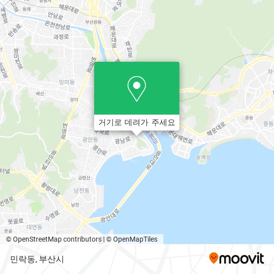민락동 지도