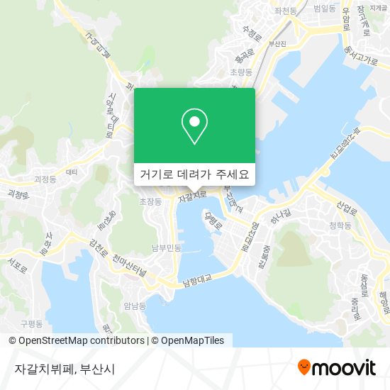 자갈치뷔페 지도