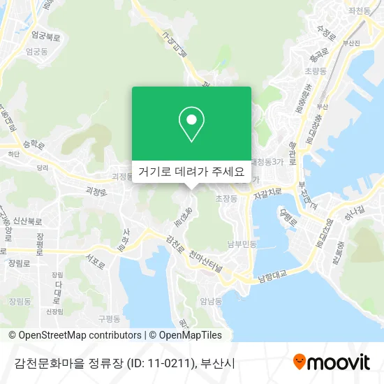 감천문화마을 정류장 (ID: 11-0211) 지도