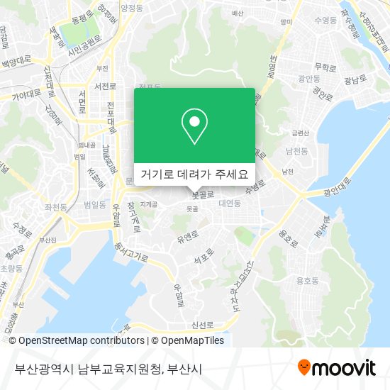 부산광역시 남부교육지원청 지도