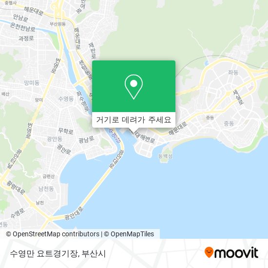 수영만 요트경기장 지도