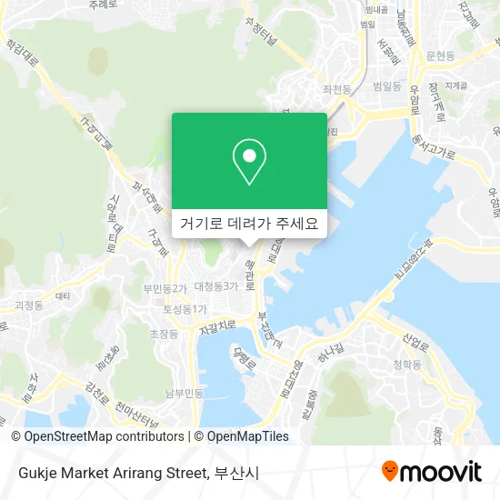 Gukje Market Arirang Street 지도