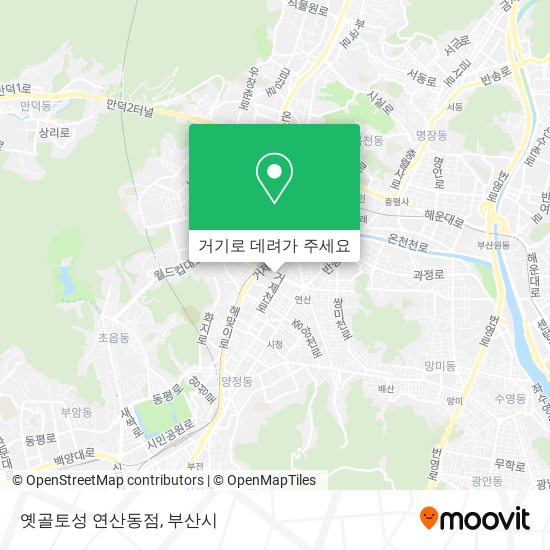 옛골토성 연산동점 지도