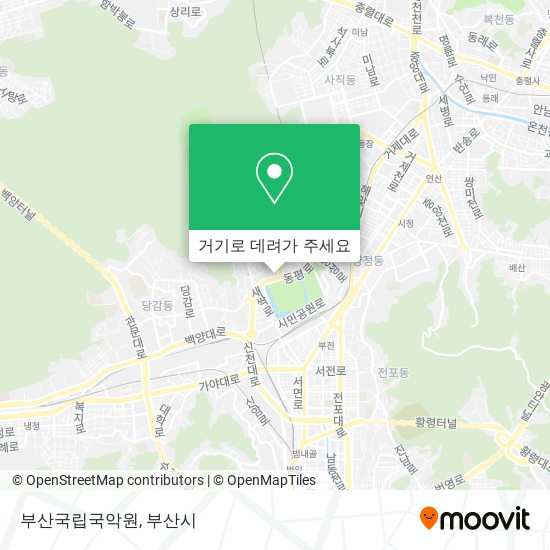 부산국립국악원 지도