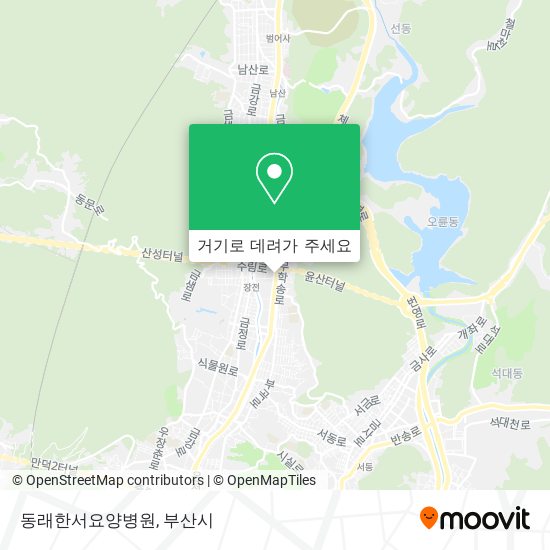 동래한서요양병원 지도