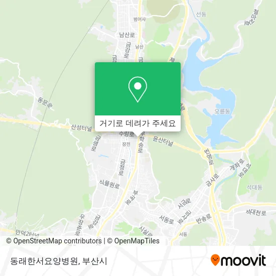 동래한서요양병원 지도