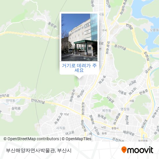 부산해양자연사박물관 지도