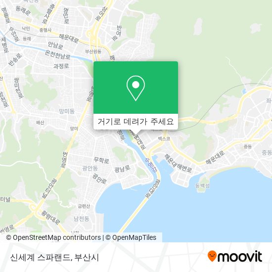 신세계 스파랜드 지도