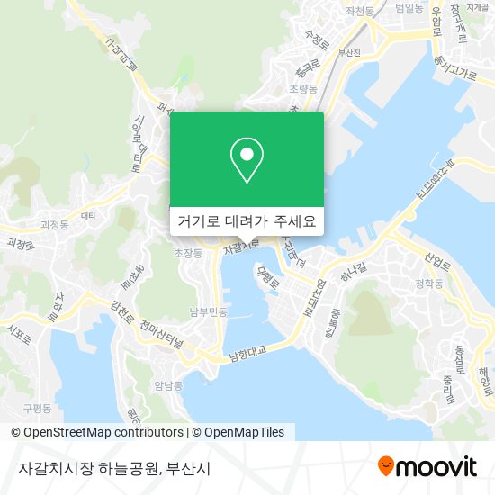 자갈치시장 하늘공원 지도