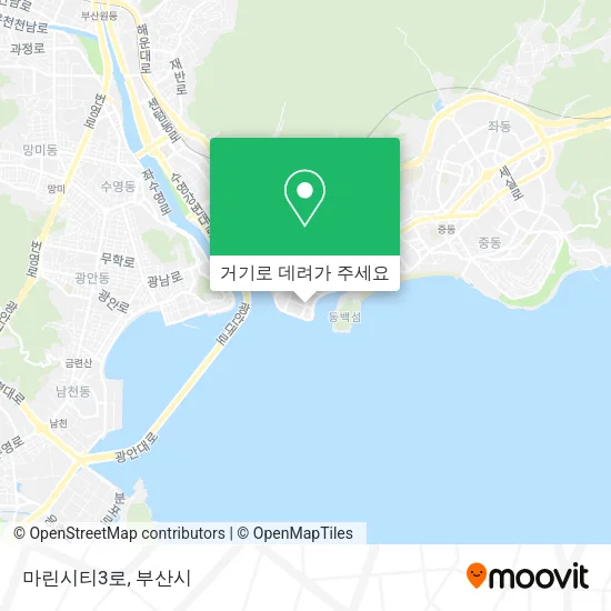 마린시티3로 지도