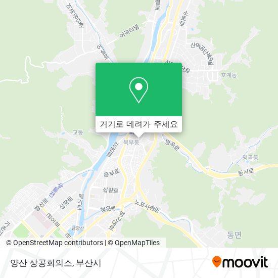 양산 상공회의소 지도
