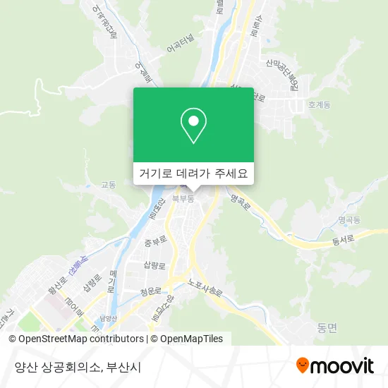 양산 상공회의소 지도