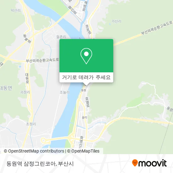 동원역 삼정그린코아 지도
