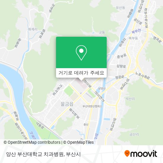 양산 부산대학교 치과병원 지도