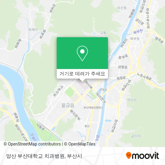 양산 부산대학교 치과병원 지도