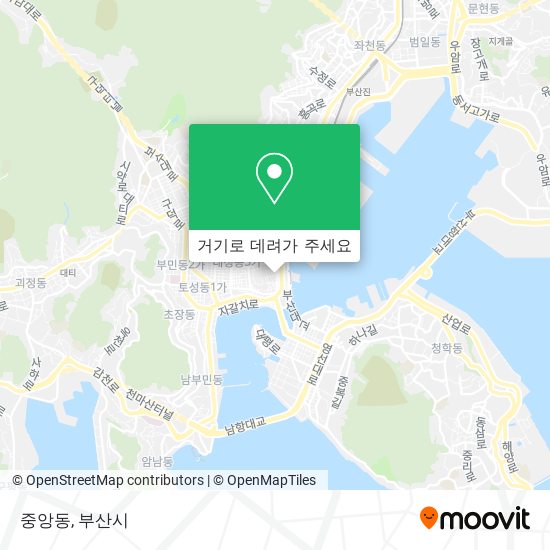 중앙동 지도