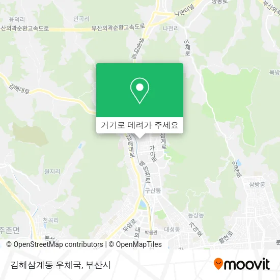 김해삼계동 우체국 지도