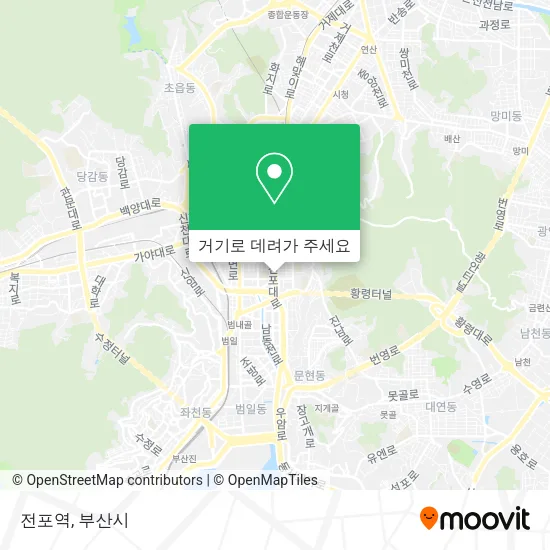 전포역 지도