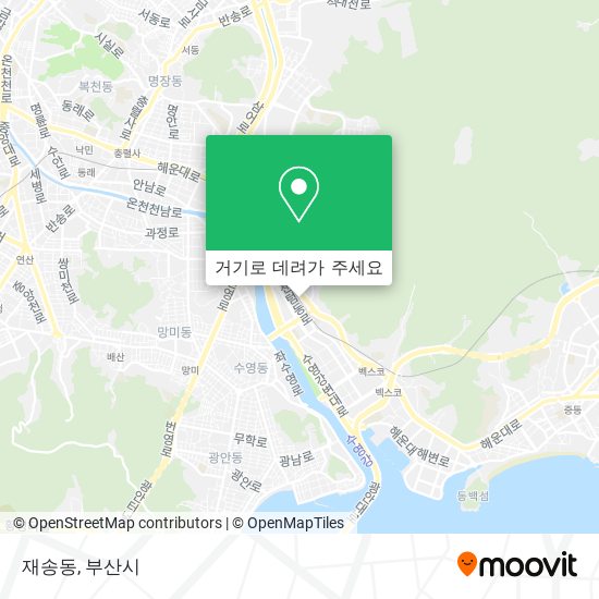 재송동 지도