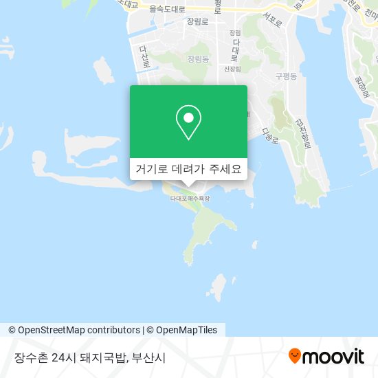 장수촌 24시 돼지국밥 지도