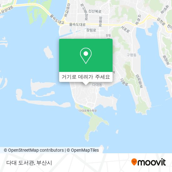 다대 도서관 지도