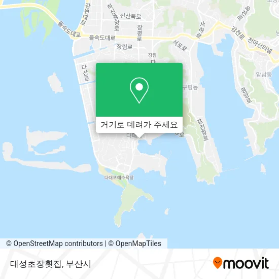 대성초장횟집 지도