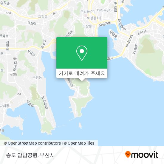 송도 암남공원 지도