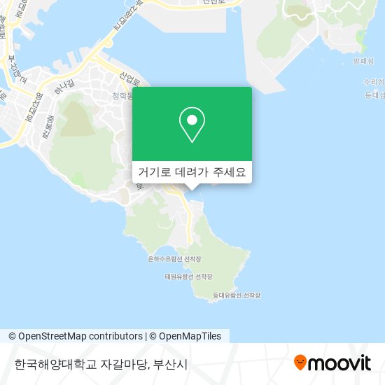 한국해양대학교 자갈마당 지도