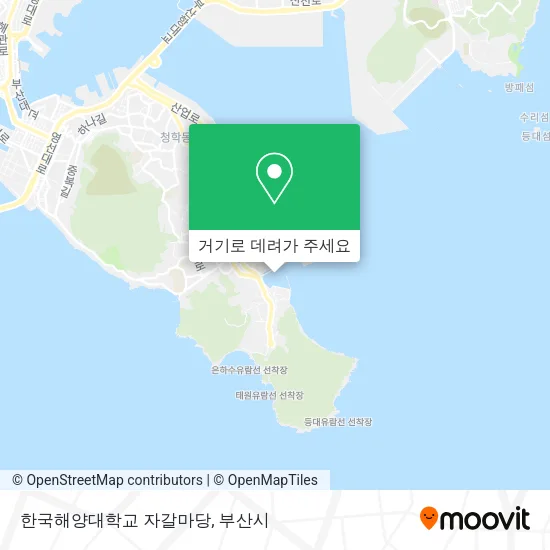 한국해양대학교 자갈마당 지도
