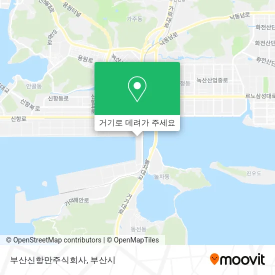 부산신항만주식회사 지도