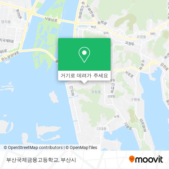 부산국제금융고등학교 지도