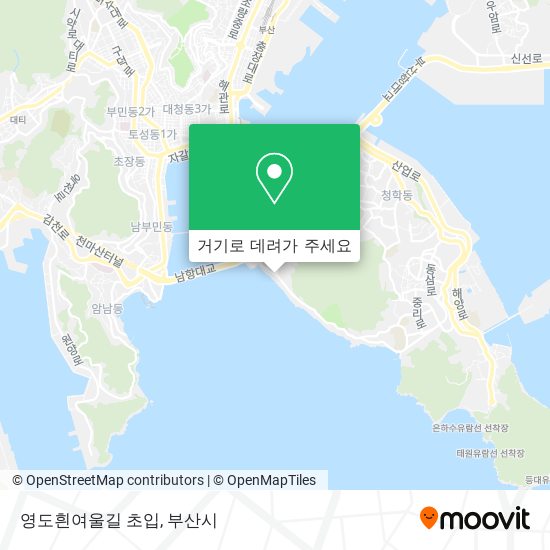 영도흰여울길 초입 지도