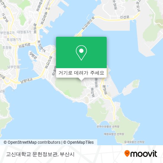 고신대학교 문헌정보관 지도