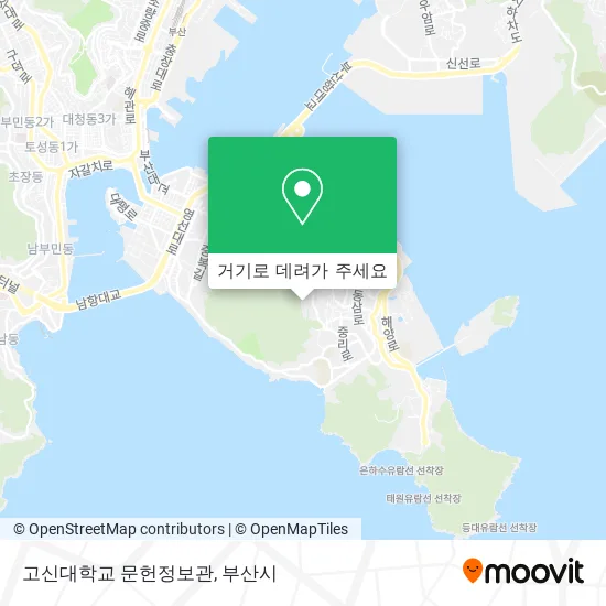 고신대학교 문헌정보관 지도
