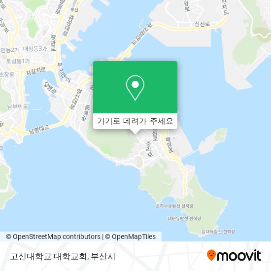 고신대학교 대학교회 지도
