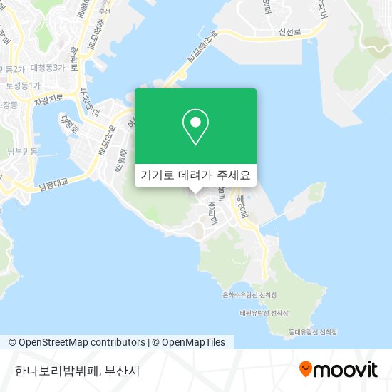 한나보리밥뷔페 지도