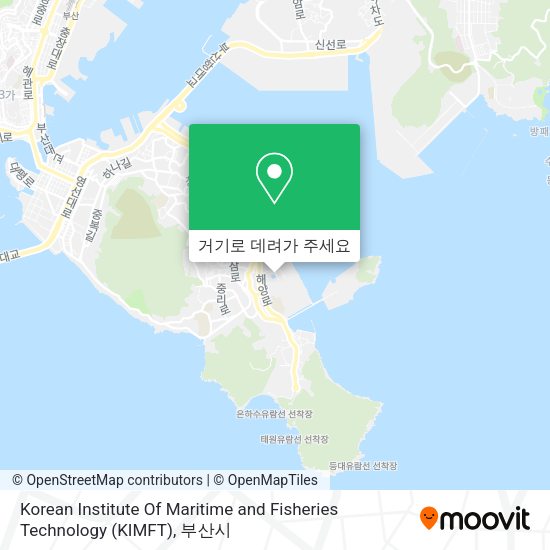 Korean Institute Of Maritime and Fisheries Technology (KIMFT) 지도