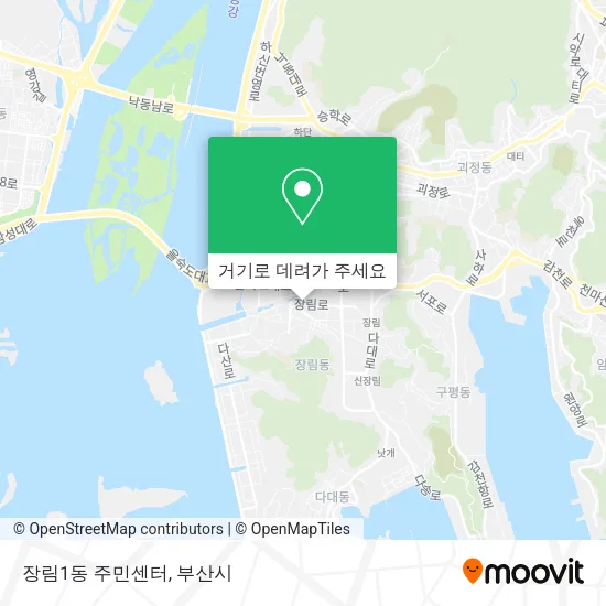 장림1동 주민센터 지도