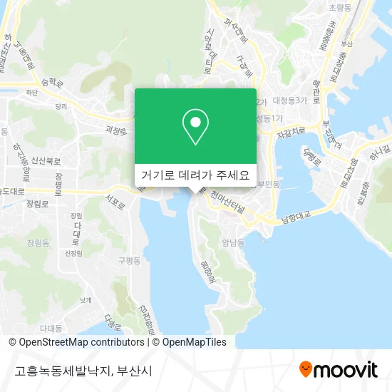 고흥녹동세발낙지 지도