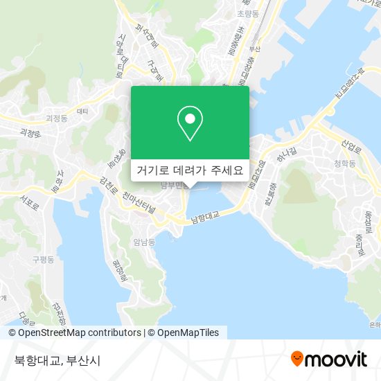 북항대교 지도