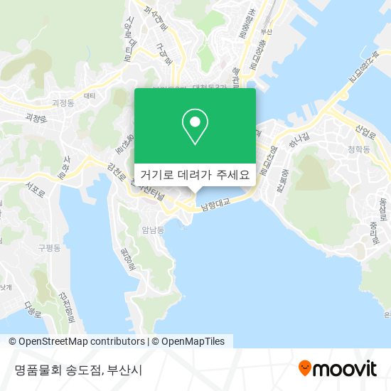 명품물회 송도점 지도