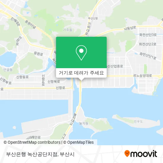 부산은행 녹산공단지점 지도