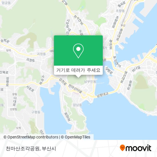 천마산조각공원 지도