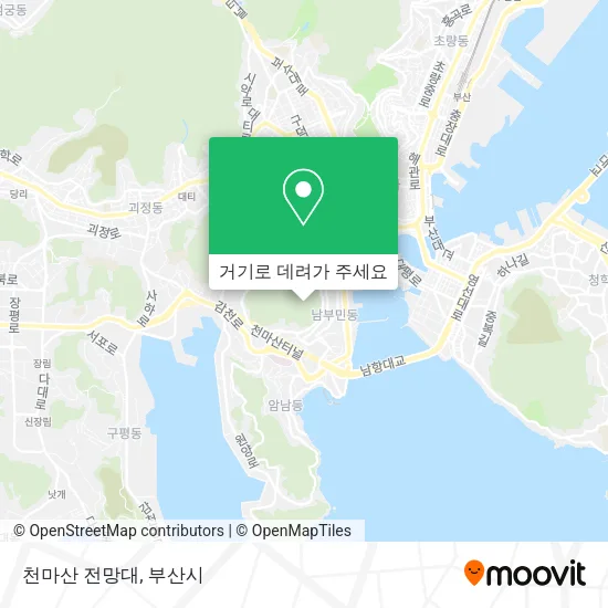 천마산 전망대 지도