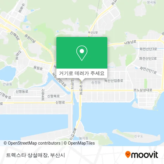 트렉스타 상설매장 지도