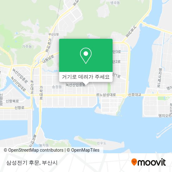 삼성전기 후문 지도