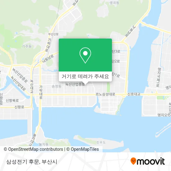 삼성전기 후문 지도