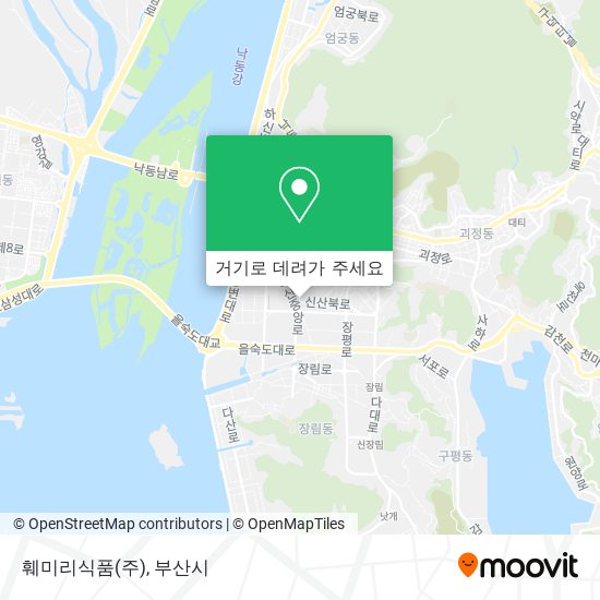 훼미리식품(주) 지도