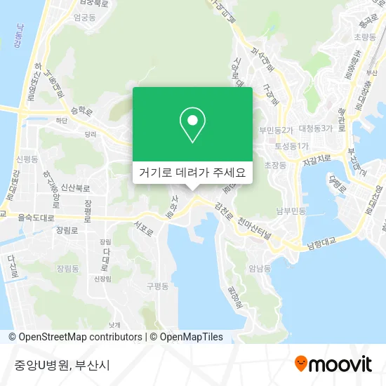 중앙U병원 지도