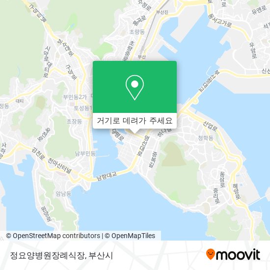 정요양병원장례식장 지도